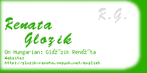 renata glozik business card