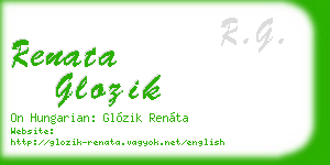 renata glozik business card